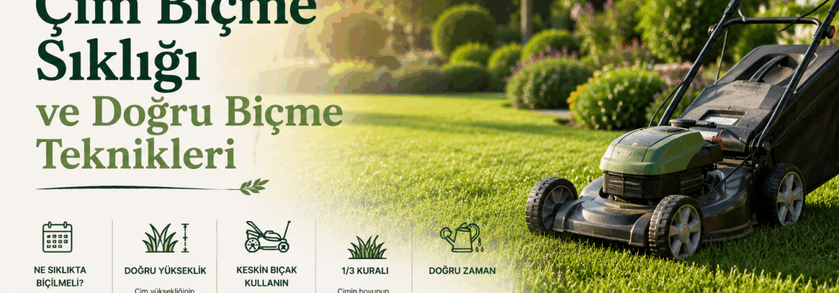 Çim Biçme Sıklığı ve Doğru Biçme Teknikleri